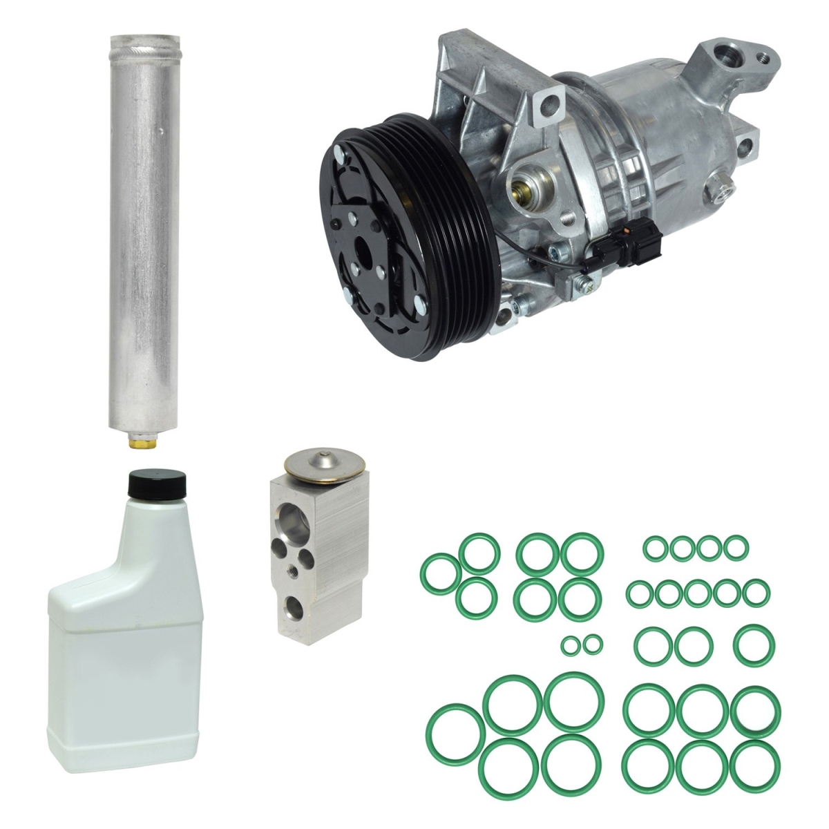 KT5004 Air Conditioners Compressor & Component Kit for 2012 Nissan Versa