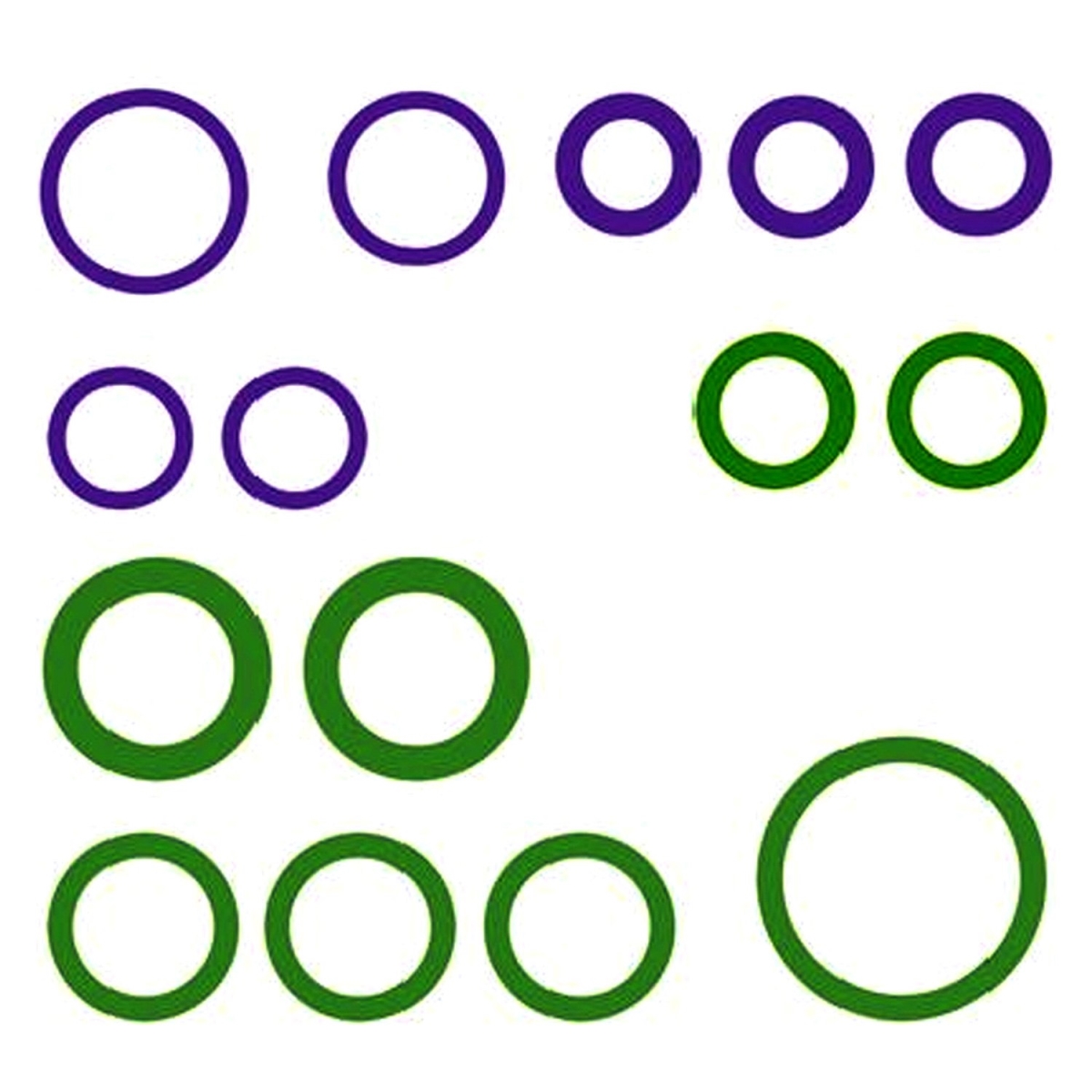 RS2647 Air Conditioning Replacement O-Rings & Seal Kit for 2009-2011 BMW 228I
