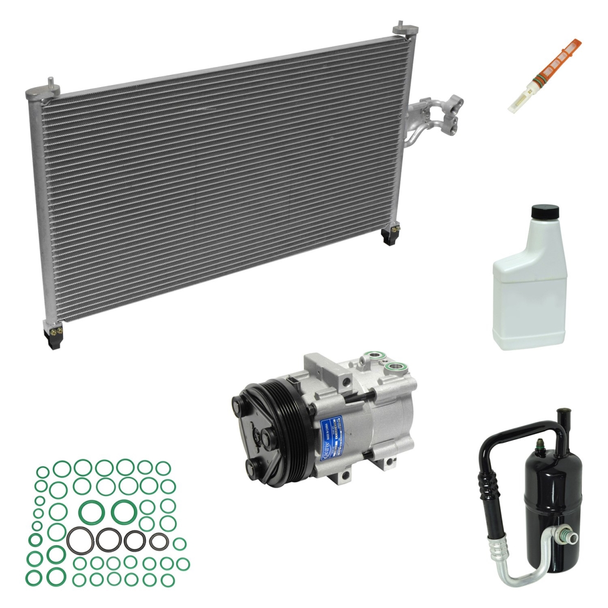 KT1523A Air Conditioners Compressor & Component Kit for 2005-2007 Ford Escape
