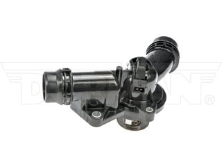 Dorman 902-813 Engine Coolant Thermostat Housing Assembly for 1998-2006 BMW - Black