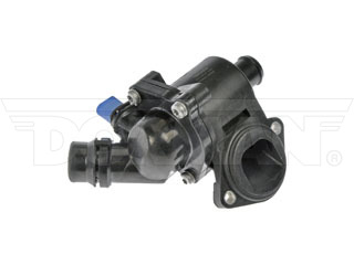 Dorman 902-814 Integrated Thermostat Housing Assembly with Sensor for 2001-2008 Audi, 2002-2005 Volkswagen - Black