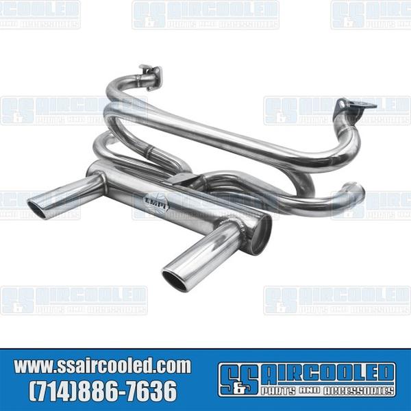 00-3761-0 2 Tip Exhaust System, 1.7 in. Header - Stainless Steel