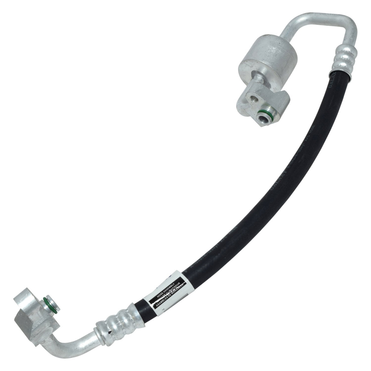 HA113474C Black & Natural Air Conditioning Discharge Hoses for 2011-2017 Lexus CT200H - Aluminum & Rubber