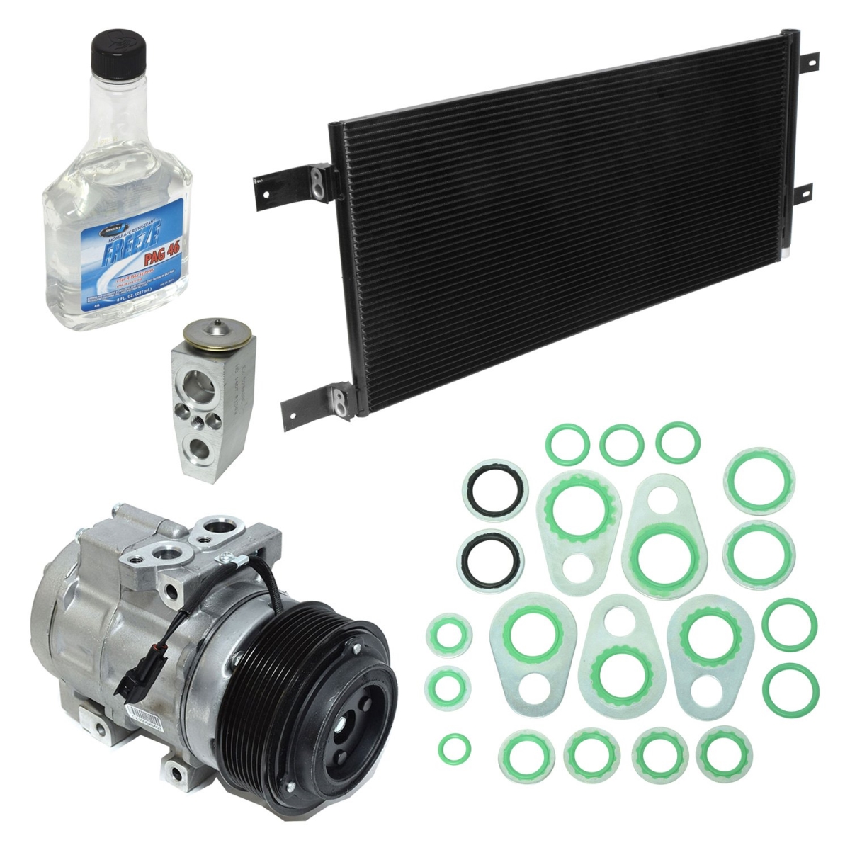 KT4679A Air Conditioners Compressor & Component Kit for 2011-2016 Ford F-250 Super Duty