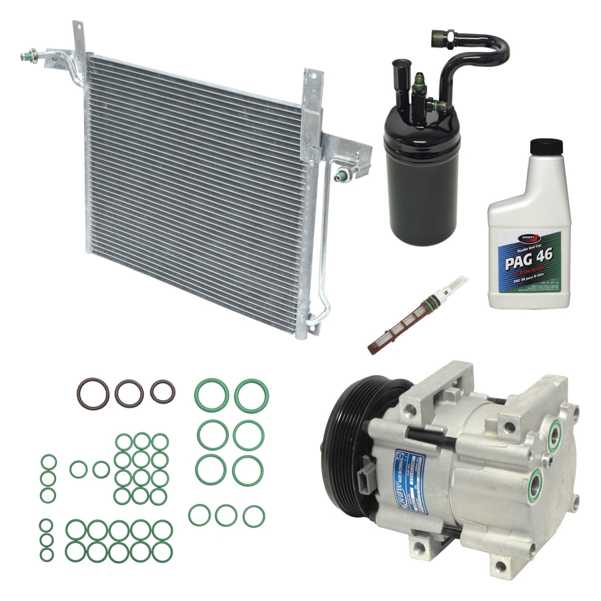 KT1428A Air Conditioners Compressor & Component Kit for 1991 Ford Explorer