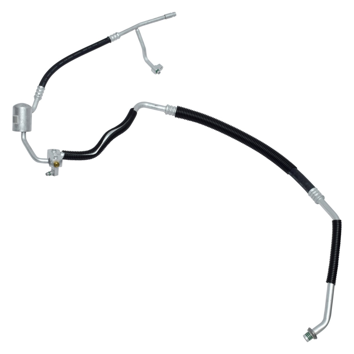 HA113492C Black & Natural Air Conditioning Suction & Discharge Hose Assemblies for 2002-2009 Mazda B4000 - Aluminum & Rubber