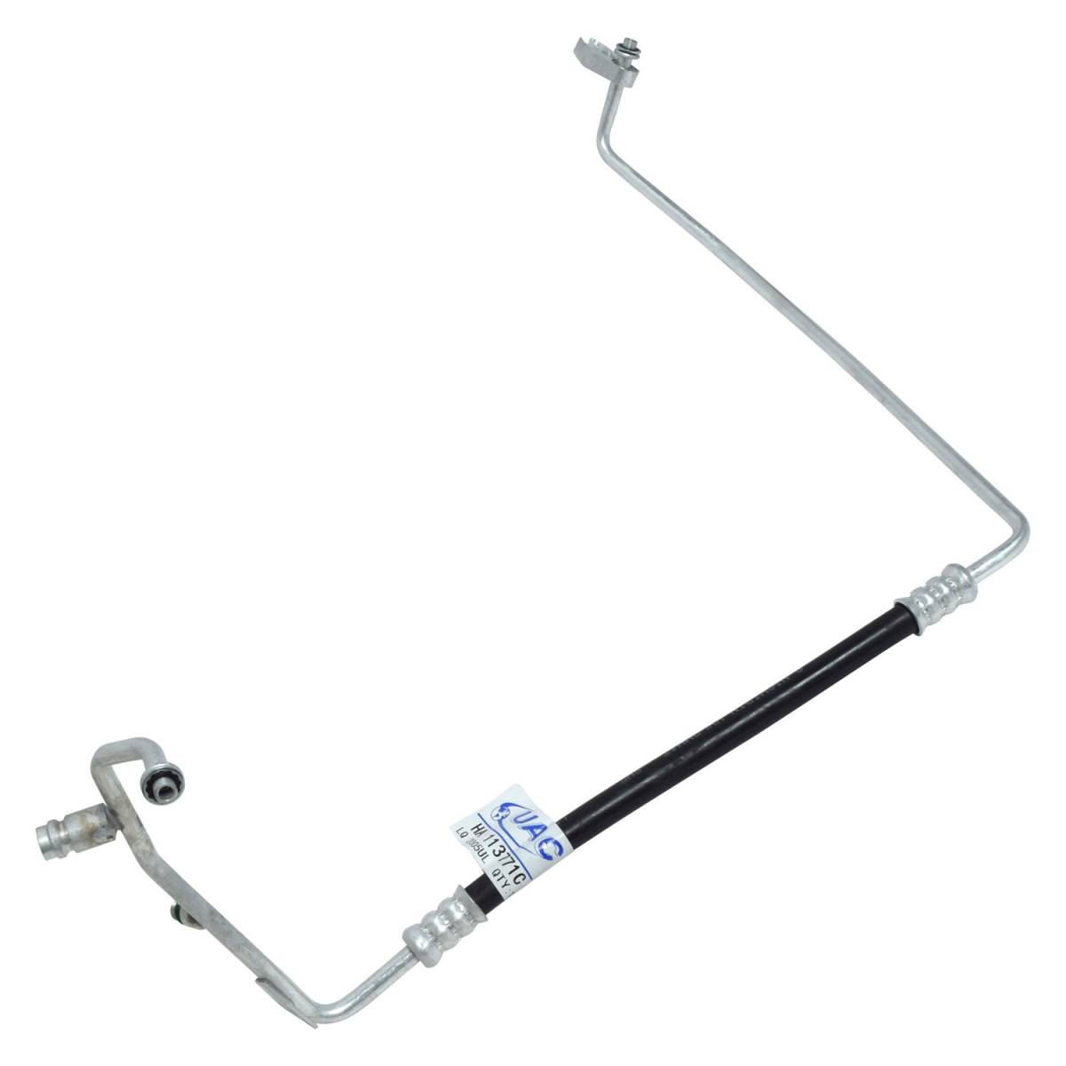 HA113771C Black & Natural Discharge Hose Assemblies for 2012-2014 Freightliner 108SD - Aluminum & Rubber