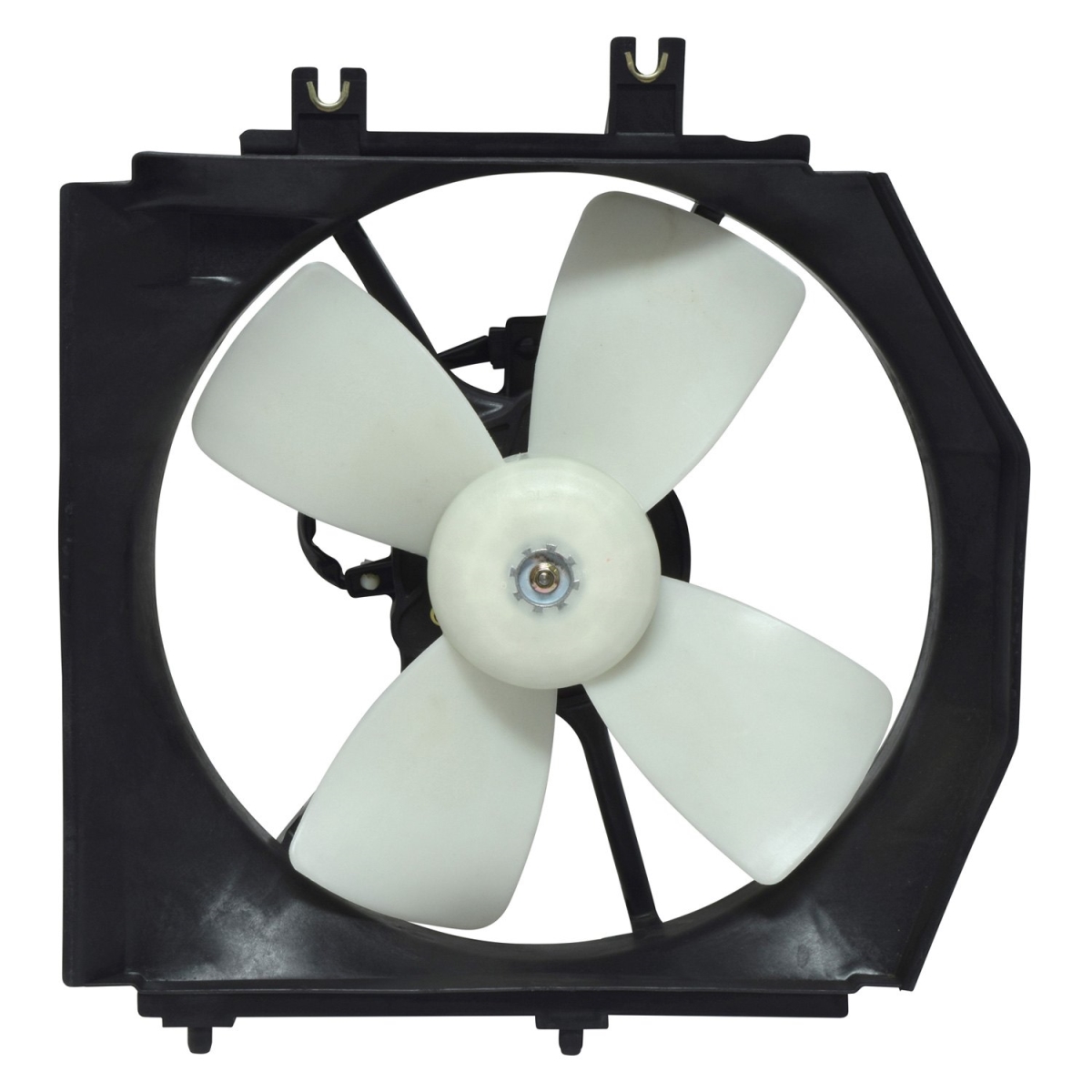 FA50489C White Radiator & Condenser Fan Assembly for 2002-2003 Mazda Protege5 - Plastic