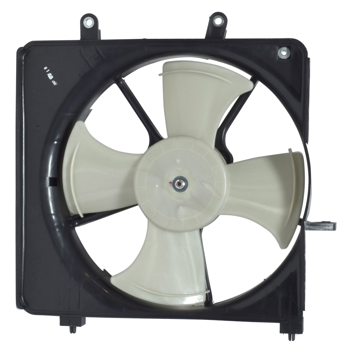 FA50477C White Radiator & Condenser Fan Assembly for 2007-2008 Honda Fit - Plastic