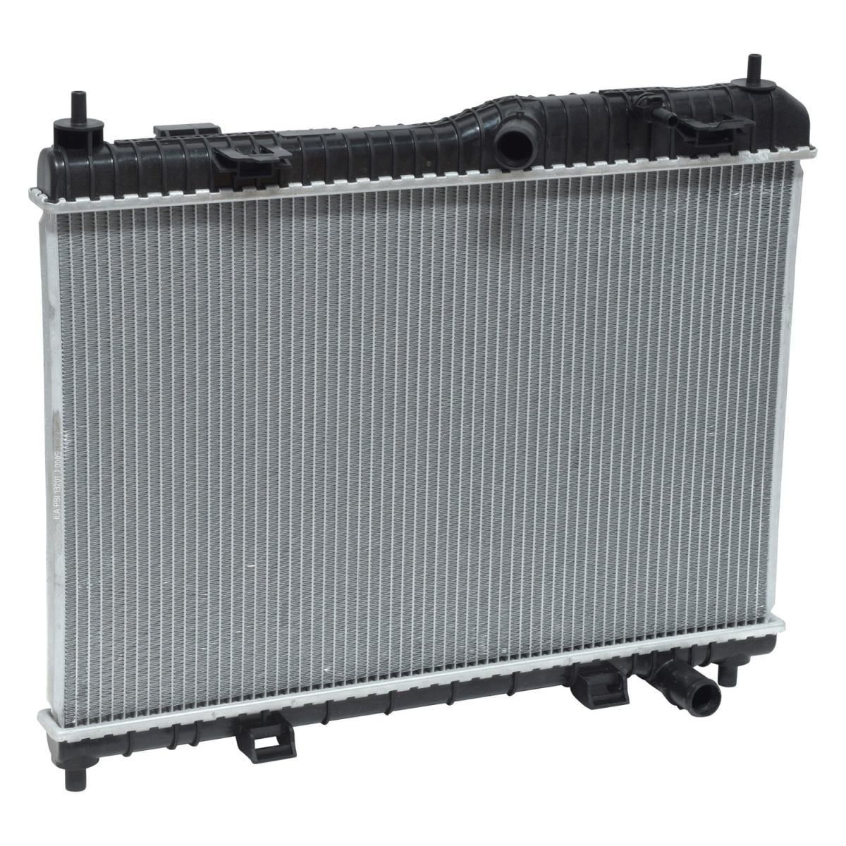 RA13201C Black & Natural Standard Replacement Radiator for 2011-2013 Ford Fiesta - Aluminum & Plastic