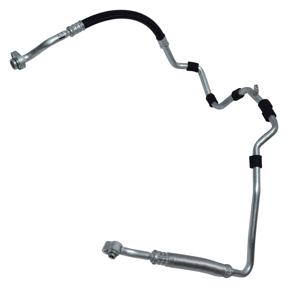 HA112585C Black & Natural Discharge & Liquid Hose Assemblies for 2013-2014 Volkswagen Beetle - Aluminum & Rubber