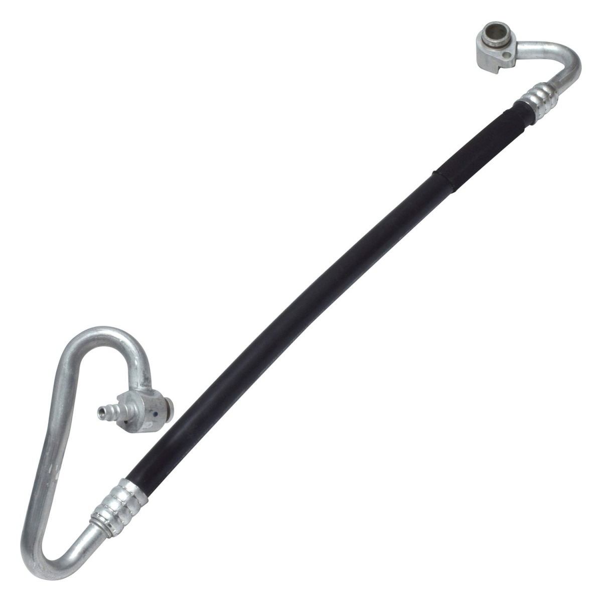 HA112592C Black & Natural Air Conditioning Discharge & Liquid Hose Assemblies for 2012-2013 Audi A6 - Aluminum & Rubber