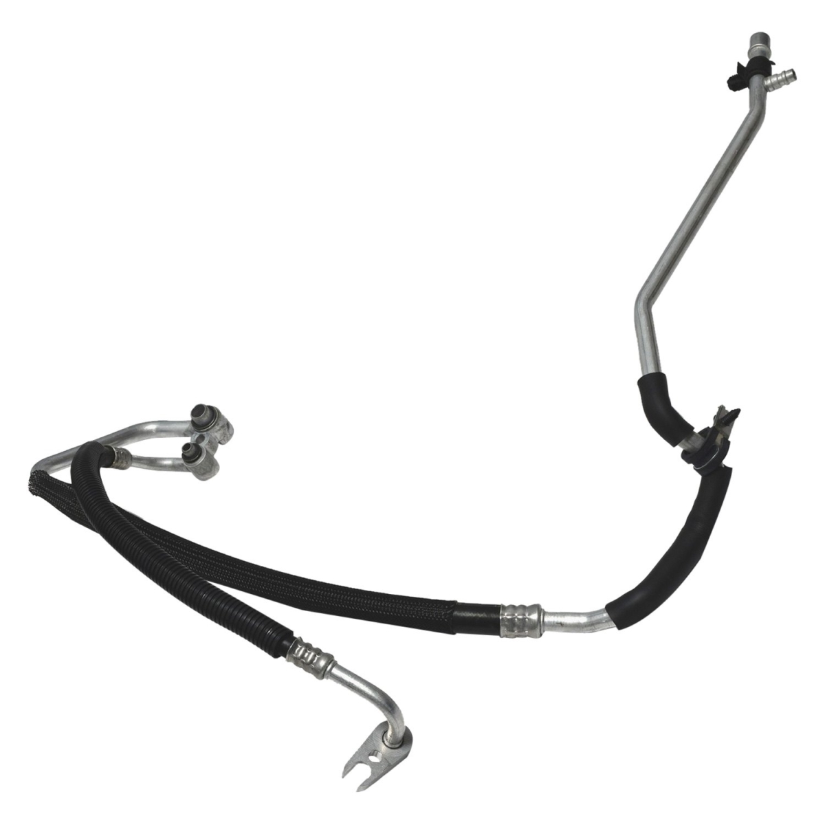 HA112608C Black & Natural Air Conditioning Suction & Discharge Hose Assemblies for 2008 Chevrolet Malibu - Aluminum & Rubber