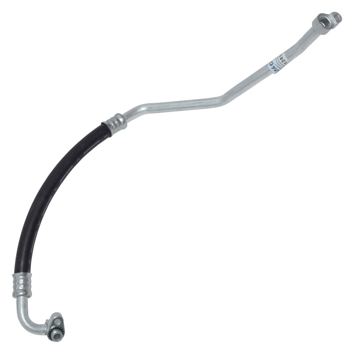 HA112415C Black & Natural Air Conditioning Discharge & Liquid Hose Assemblies for 2010-2012 Ford Fusion - Aluminum & Rubber