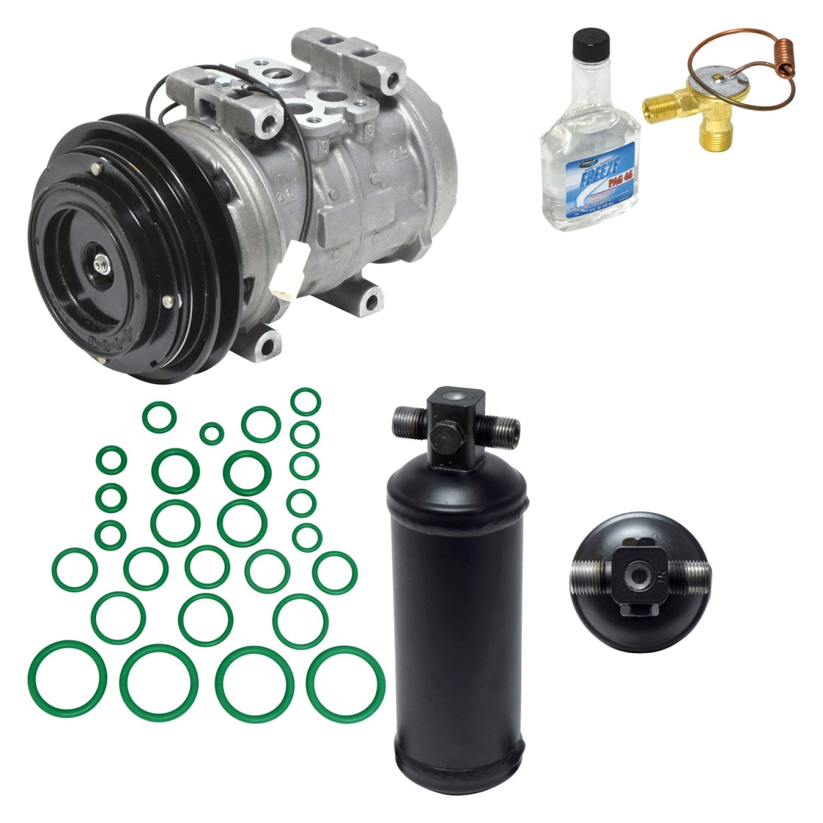 KT4737 Air Conditioners Compressor & Component Kit for 1991 Mazda RX-7