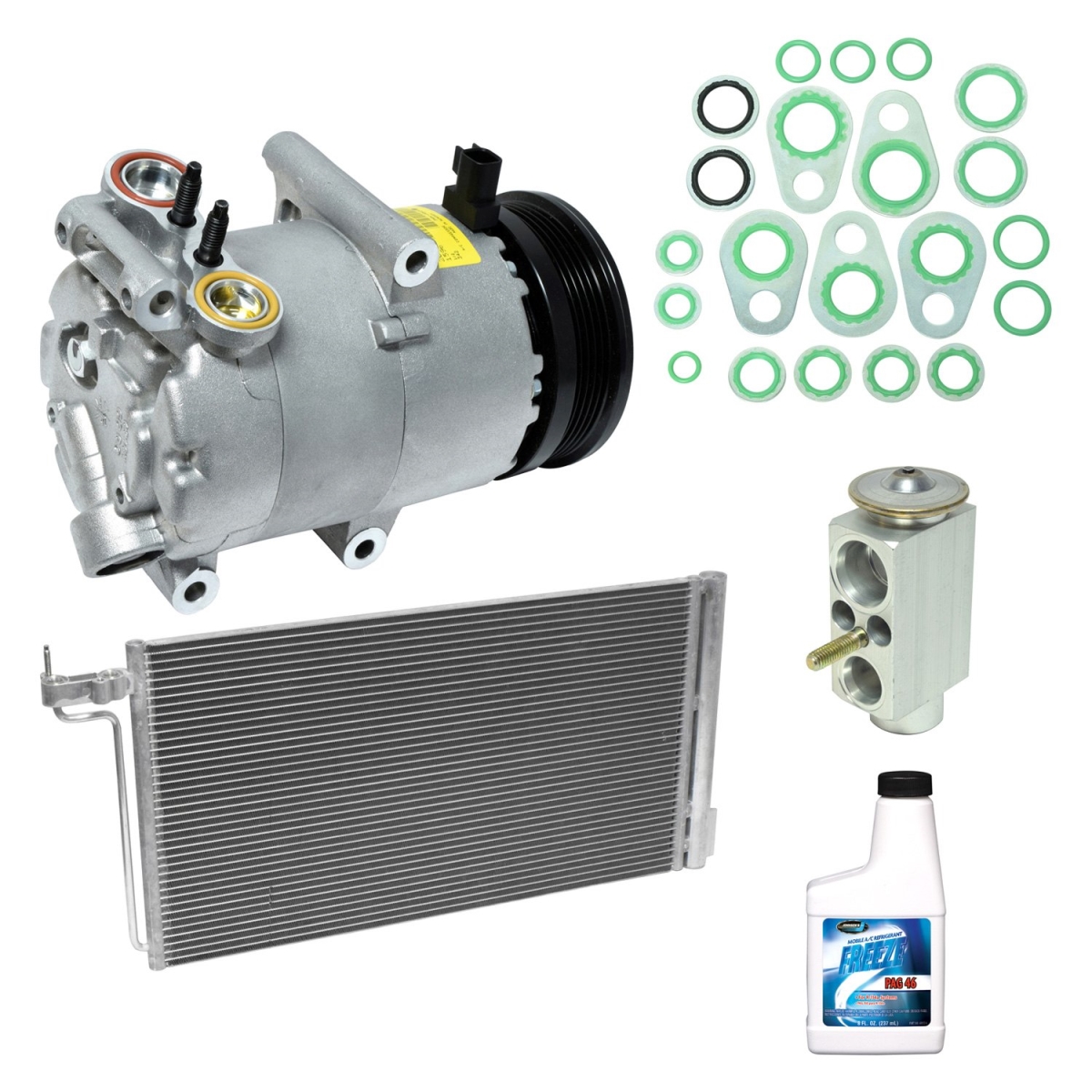 KT4744A Air Conditioners Compressor & Component Kit for 2012-2014 Ford Focus