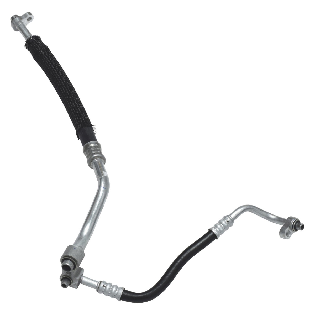 HA112639C Black & Natural Air Conditioning Suction & Discharge Hose Assemblies for 2007-2009 Pontiac Solstice - Aluminum & Rubber
