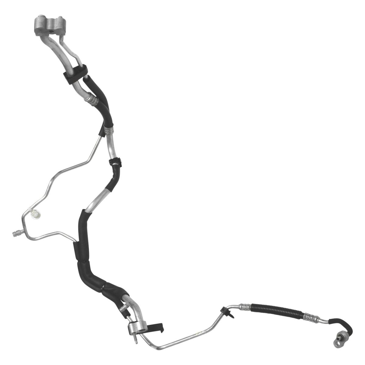 HA112655C Black & Natural Discharge & Liquid Hose Assemblies for 2010 Cadillac SRX - Aluminum & Rubber
