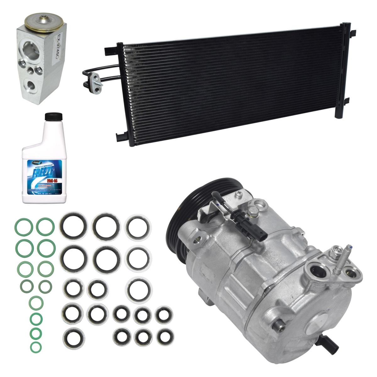 KT4763A Air Conditioners Compressor & Component Kit for 2016 Chevrolet Silverado 1500