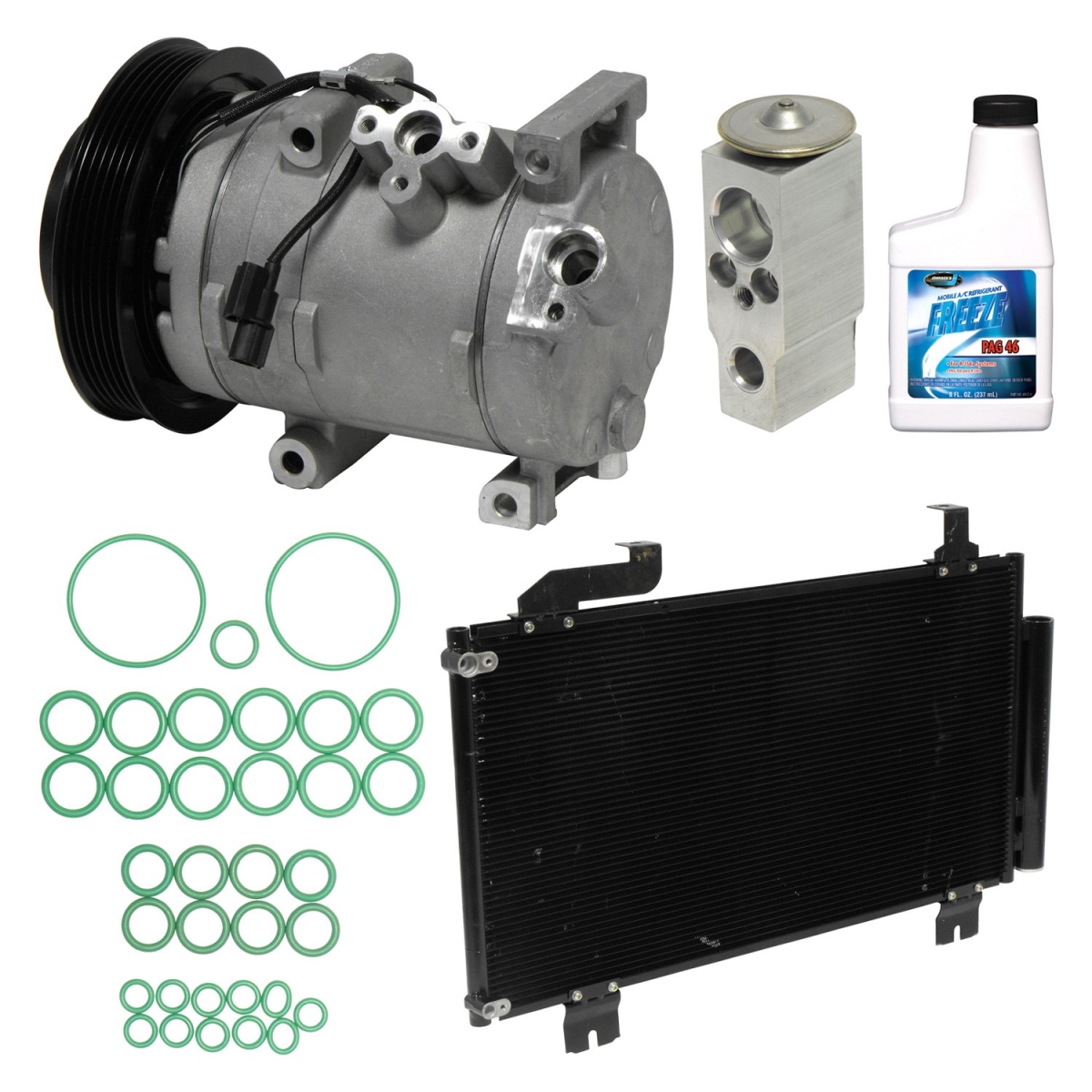 KT4776D Air Conditioners Compressor & Component Kit for 2010-2011 Honda Accord Crosstour