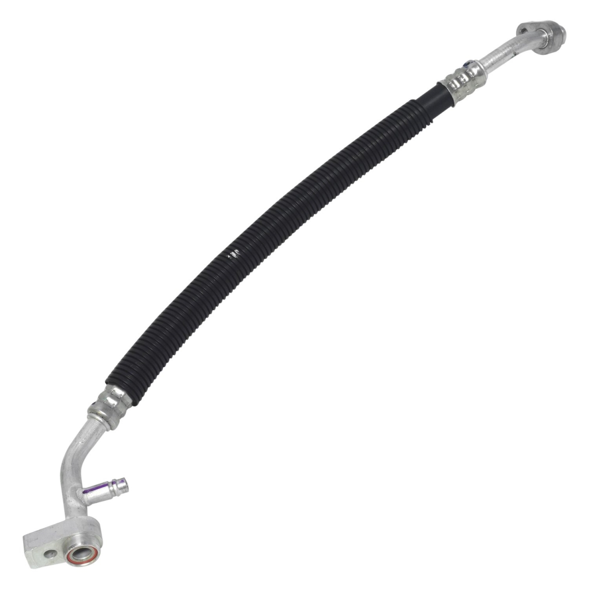 HA112698C Black & Natural Discharge & Liquid Hose Assemblies for 2015 Ford Mustang - Aluminum & Rubber