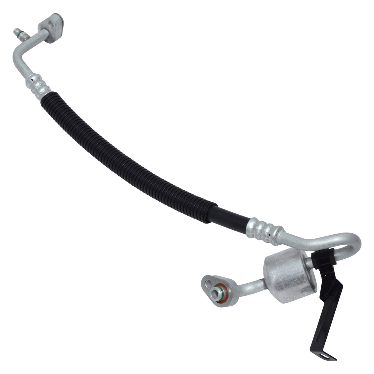 HA112705C Black & Natural Air Conditioning Discharge Hoses for 2016-2019 Ford Explorer - Aluminum & Rubber
