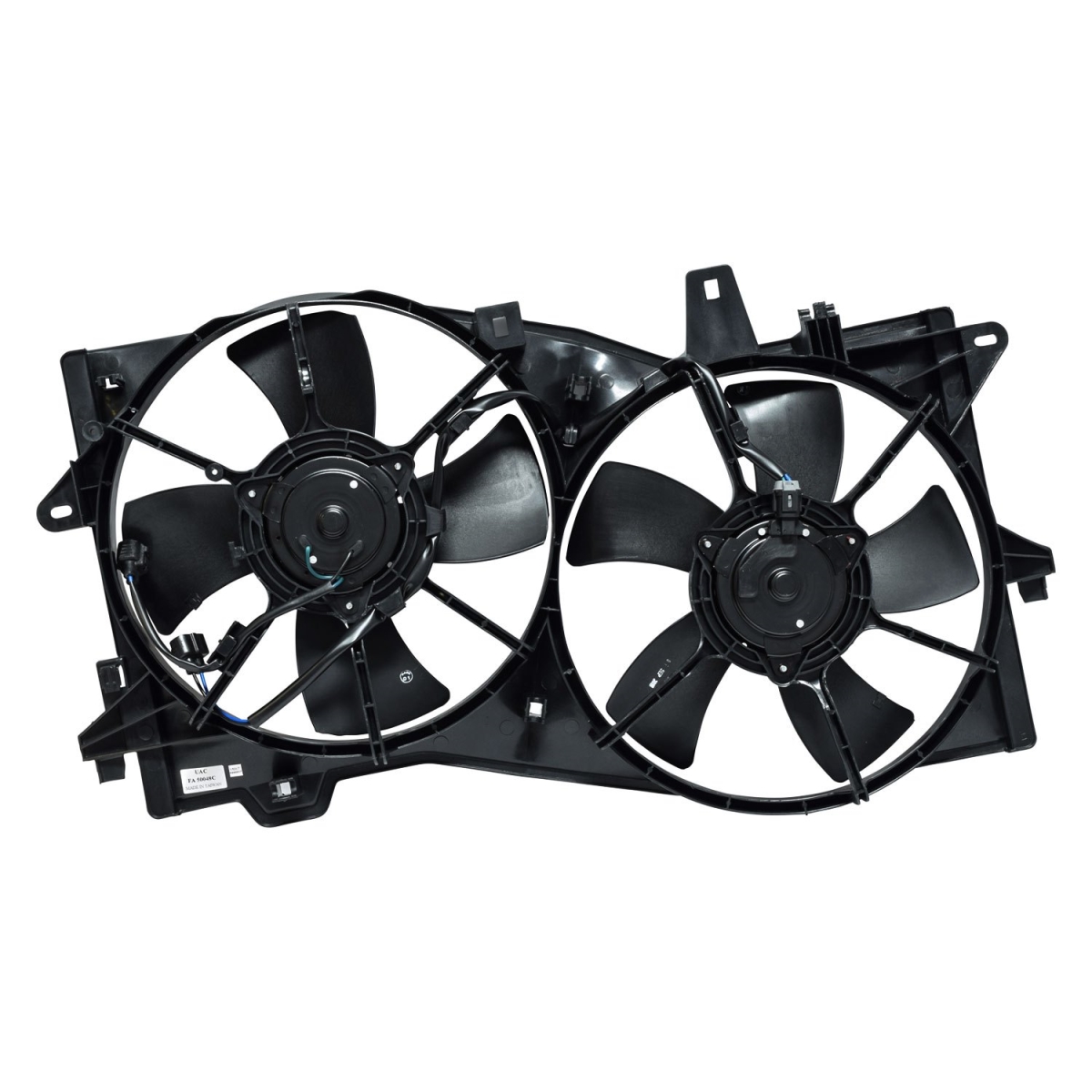 FA50048C Black Condenser & Radiator Fan Assembly for 2002-2006 Mazda MPV - Plastic