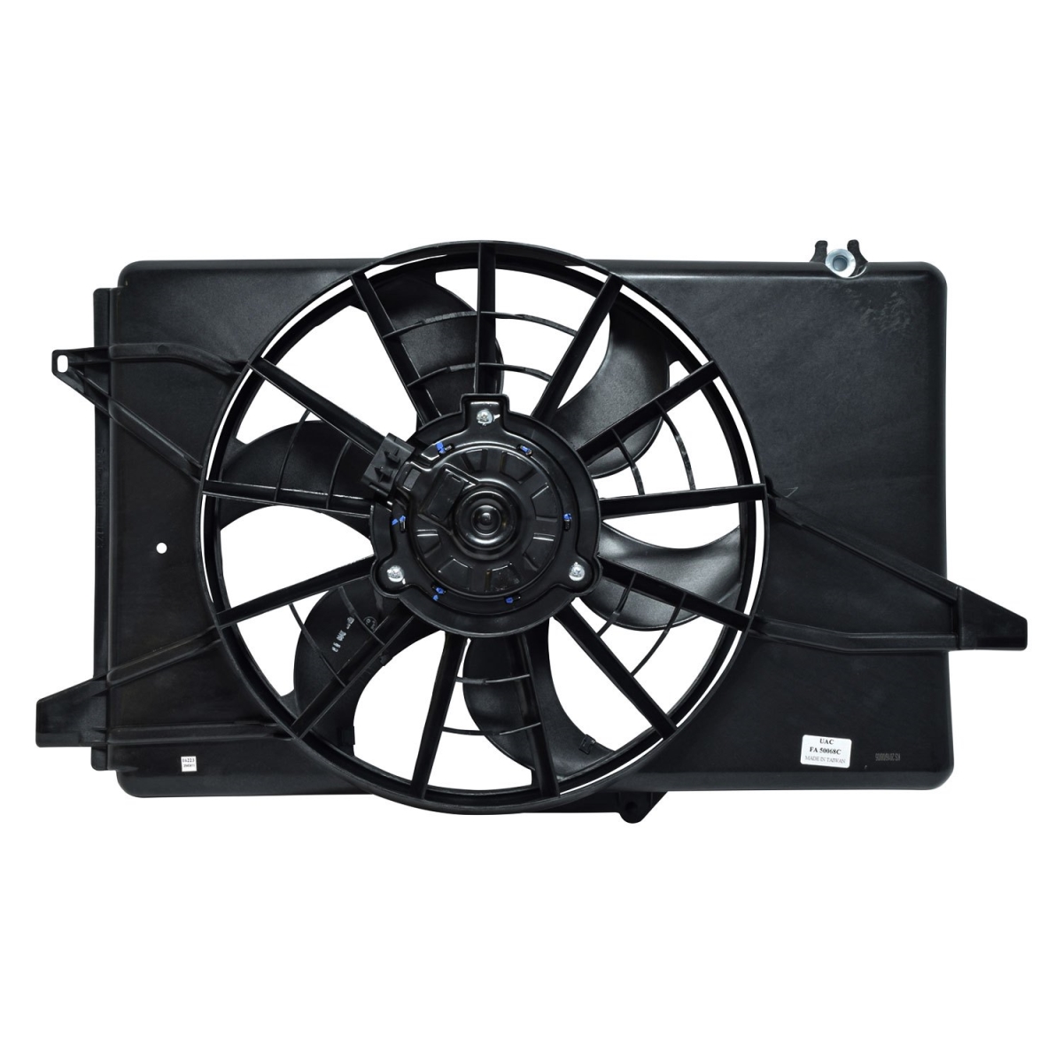 FA50068C Black Condenser & Radiator Fan Assembly for 1994-1995 Ford Taurus - Plastic
