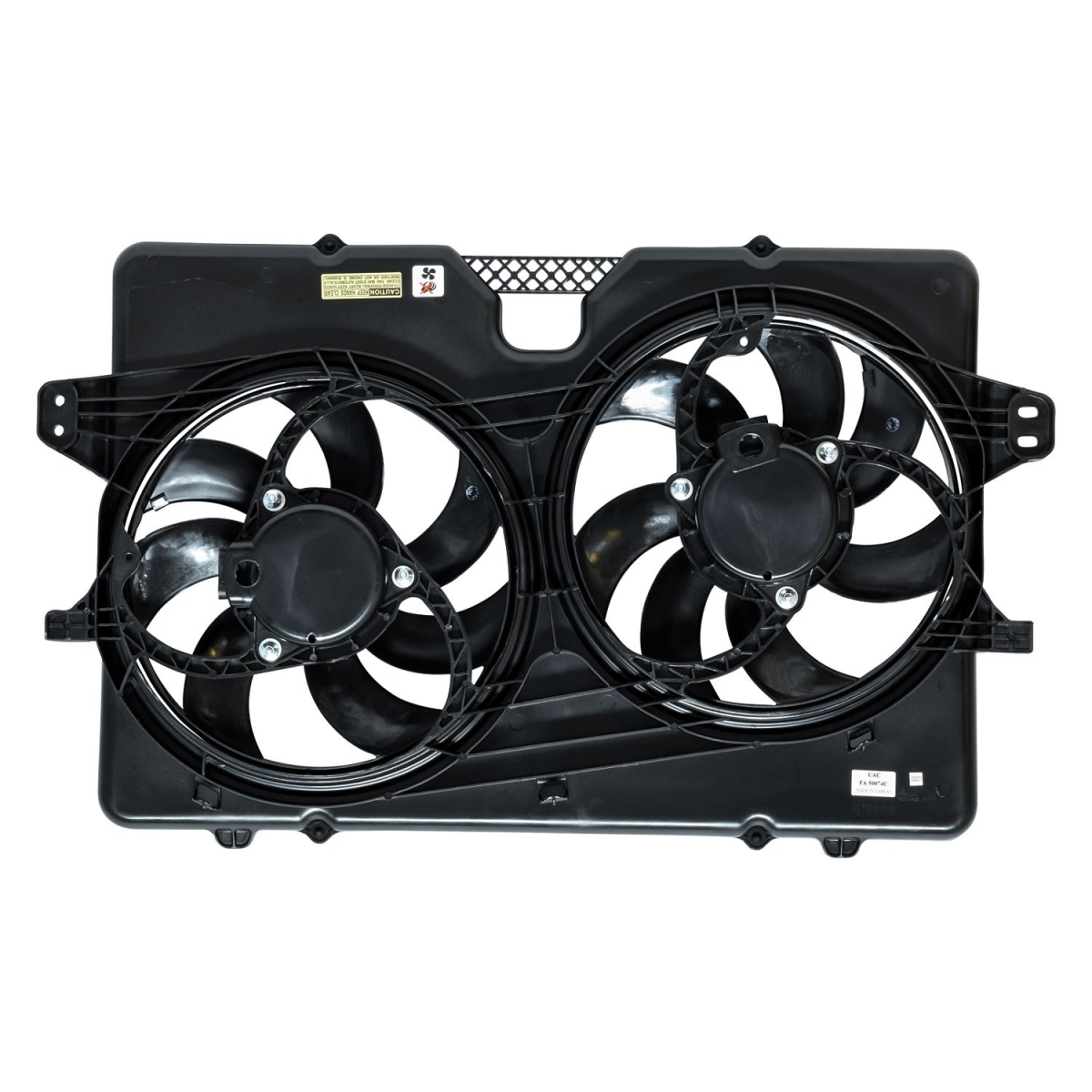 FA50074C Black Condenser & Radiator Fan Assembly for 2008 Ford Escape - Plastic