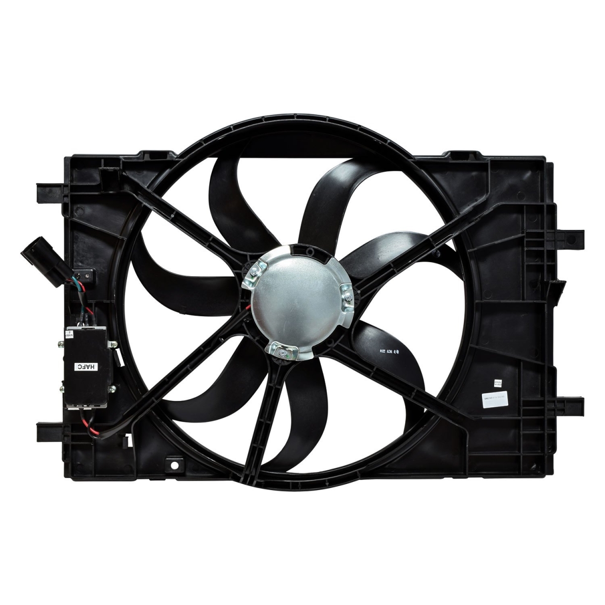 FA50078C Black Condenser & Radiator Fan Assembly for 2006-2009 Ford Fusion - Plastic