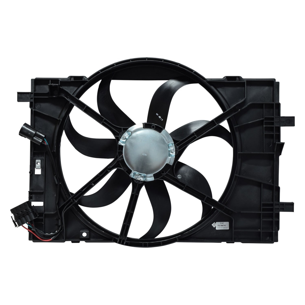 FA50079C Black Condenser & Radiator Fan Assembly for 2006-2009 Ford Fusion - Plastic