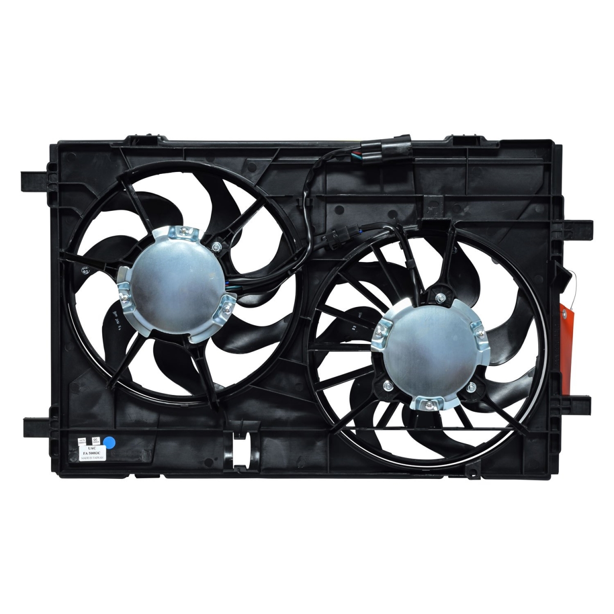 FA50083C Black Condenser & Radiator Fan Assembly for 2007-2009 Lincoln MKZ - Plastic