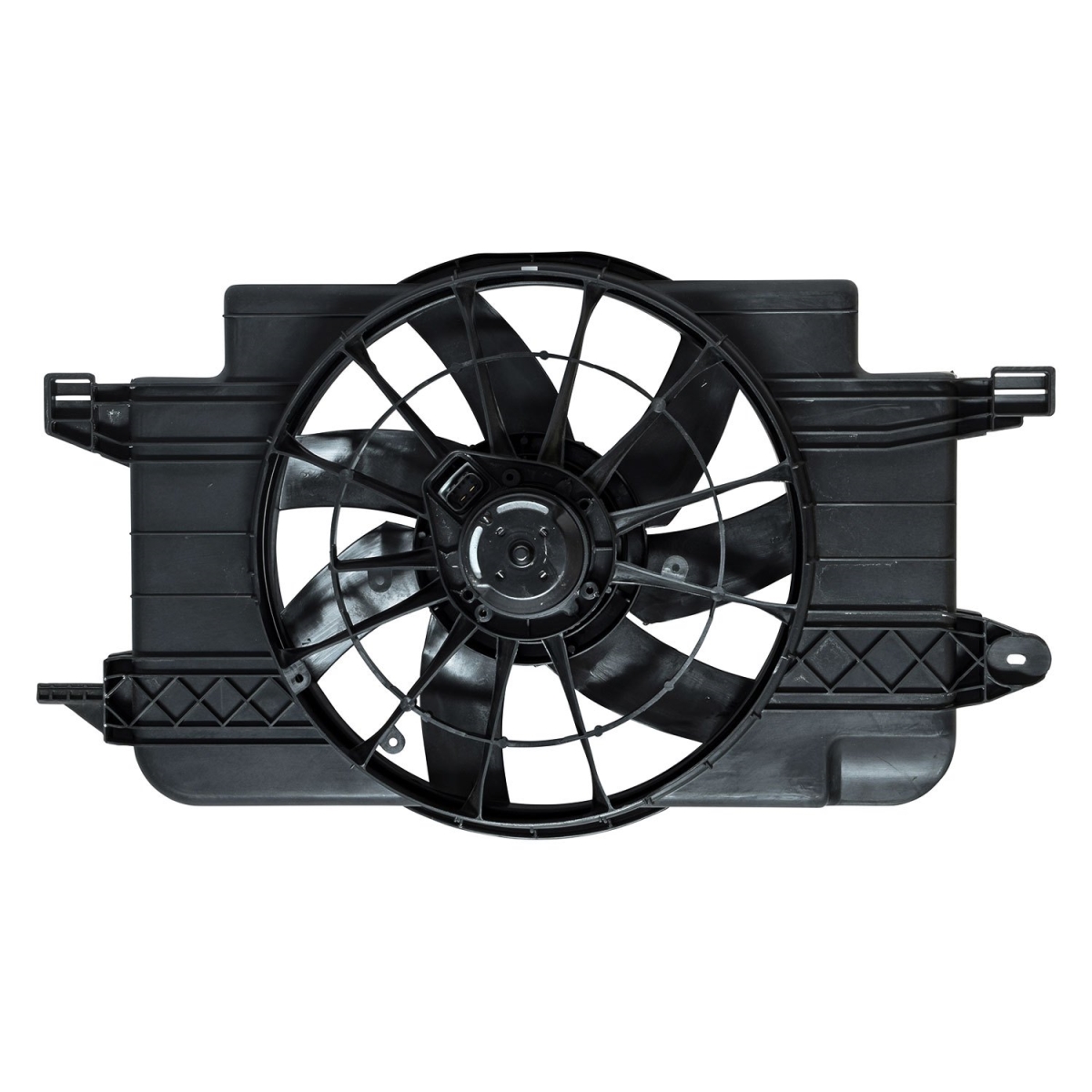 FA50098C Black Condenser & Radiator Fan Assembly for 1994 Saturn SC1 - Plastic