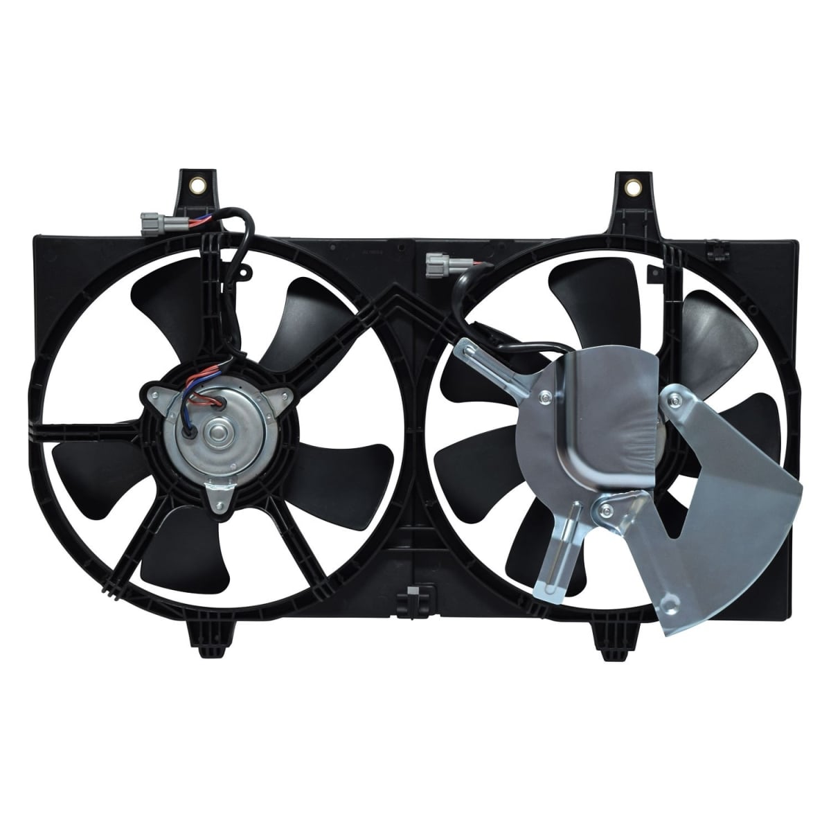 FA50146C Black Engine Cooling Fan Assembly for 2001 Nissan Sentra - Plastic