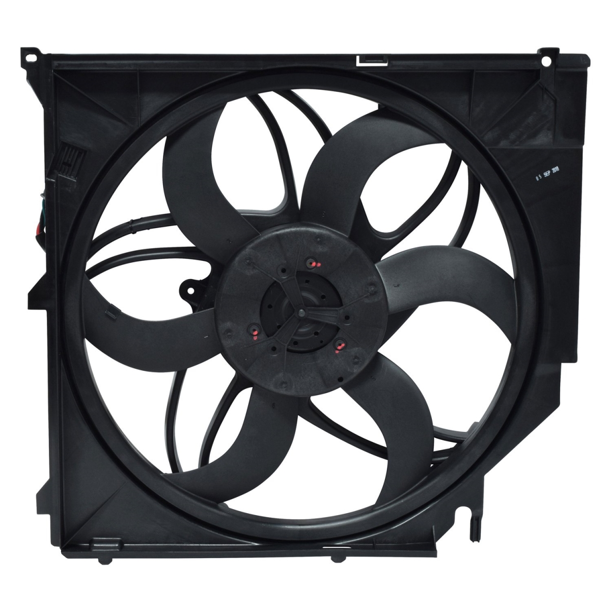 FA50189C Black Radiator & Condenser Fan Assembly for 2004-2005 BMW X3 - Plastic