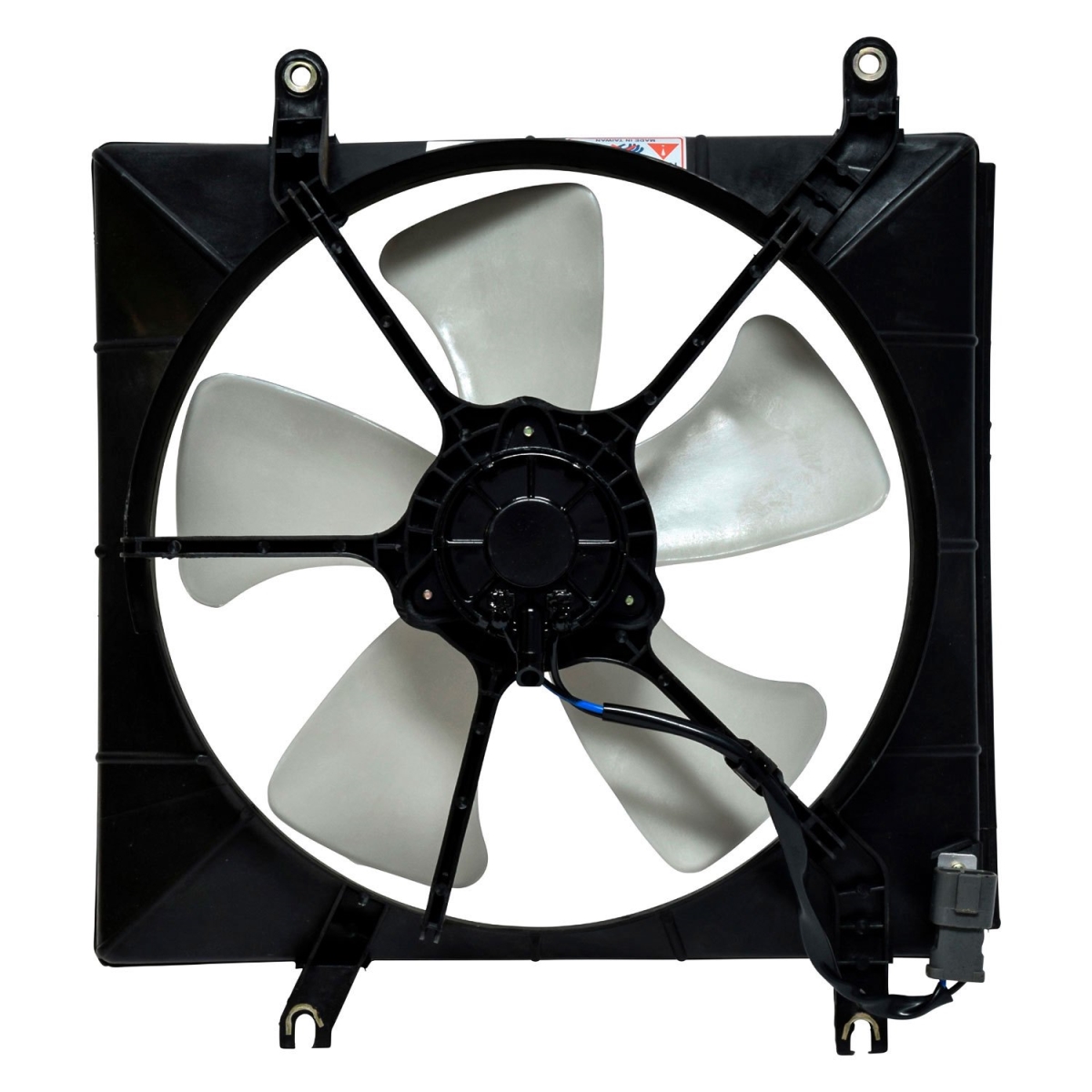 FA50222C White Condenser & Radiator Fan Assembly for 1996 Honda Accord - Plastic