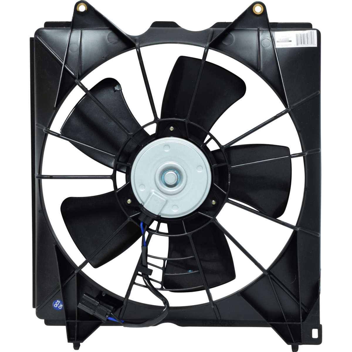 FA50228C Condenser & Radiator Engine Cooling Fan Assembly for 2011-2012 Honda Accord SE