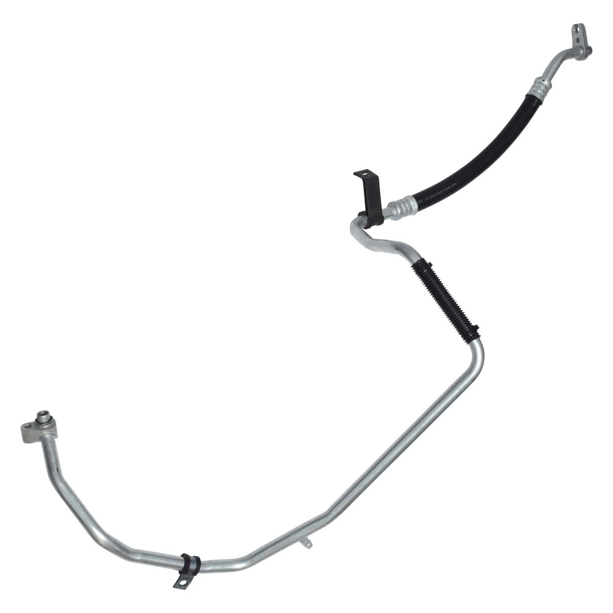 HA112313C Black & Natural Discharge & Liquid Hose Assemblies for 2008-2009 Hummer H3 - Aluminum & Rubber