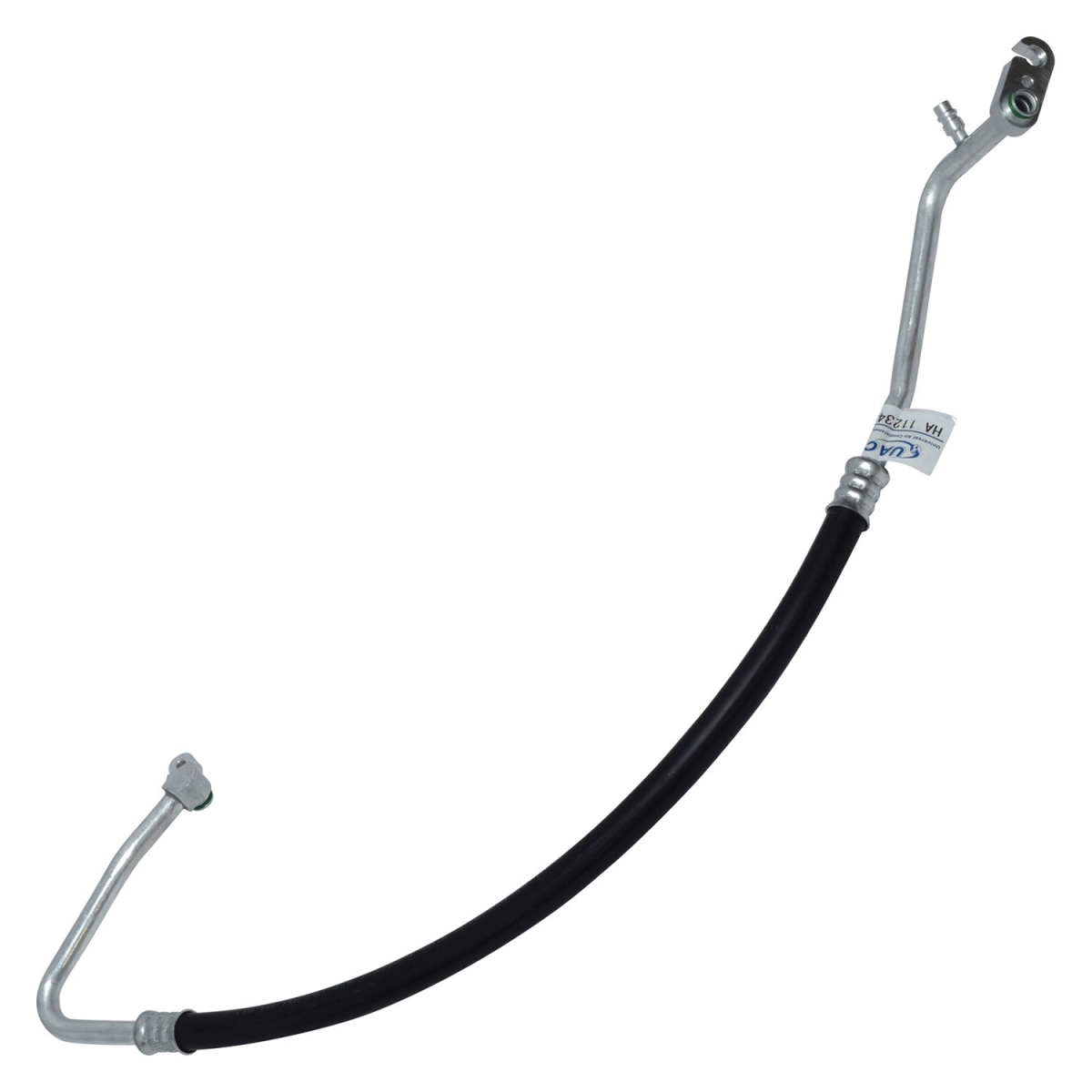HA112348C Black & Natural Air Conditioning Discharge & Liquid Hose Assemblies for 2012-2013 Subaru Legacy - Aluminum & Rubber