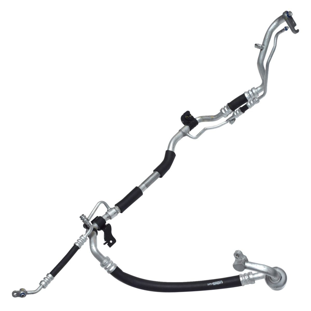 HA112434C Black & Natural Discharge & Liquid Hose Assemblies for 2012-2015 Hyundai Accent - Aluminum & Rubber