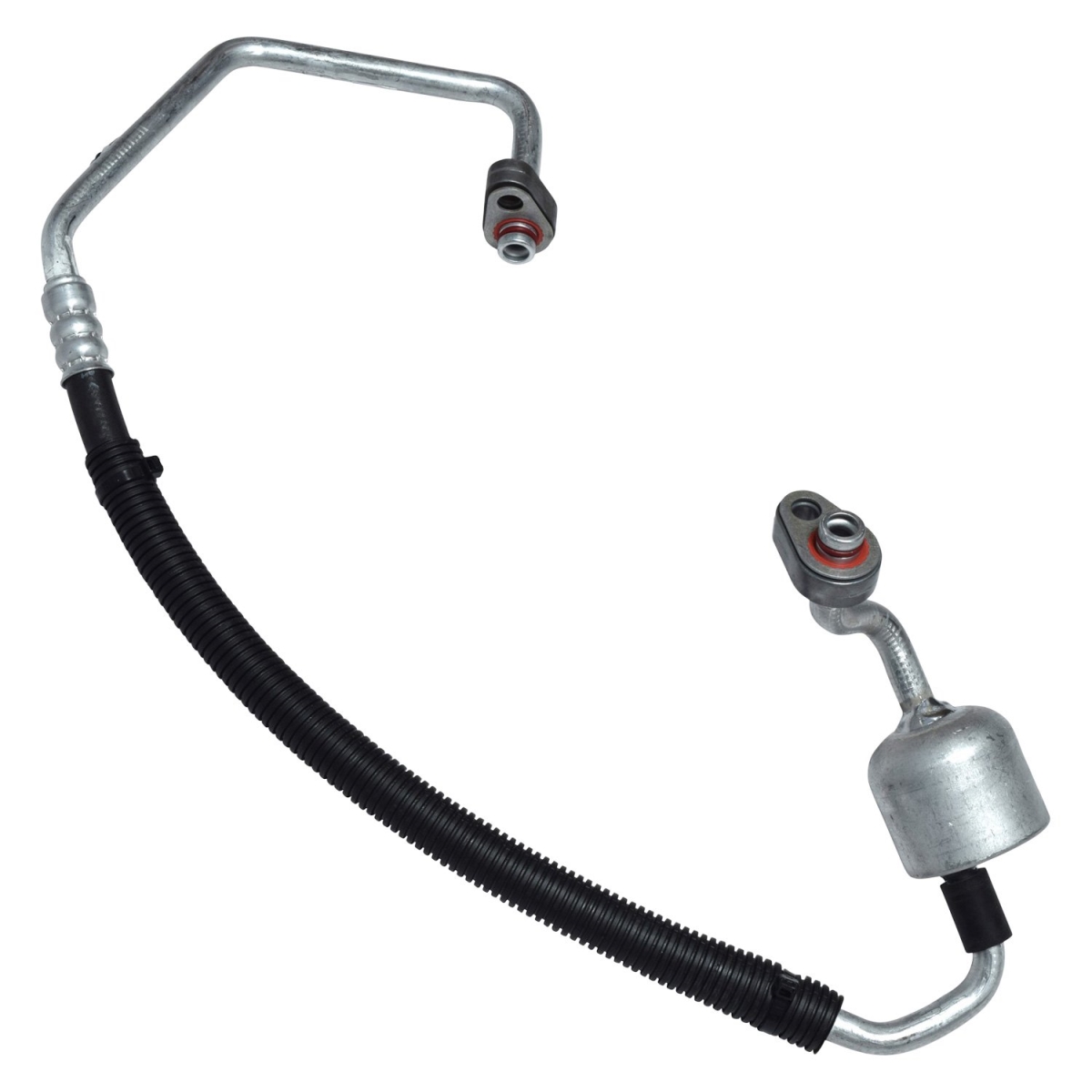 HA112443C Black & Natural Air Conditioning Discharge Hoses for 2012-2013 Ford Explorer - Aluminum & Rubber