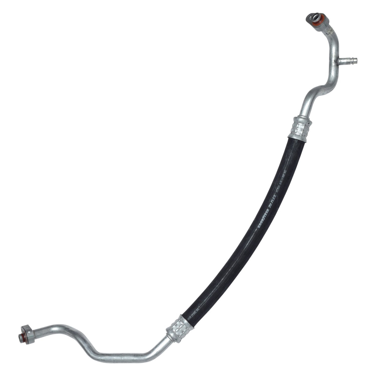 HA112447C Black & Natural Air Conditioning Discharge & Liquid Hose Assemblies for 2014-2017 Ford Special Police Sedan - Aluminum & Rubber