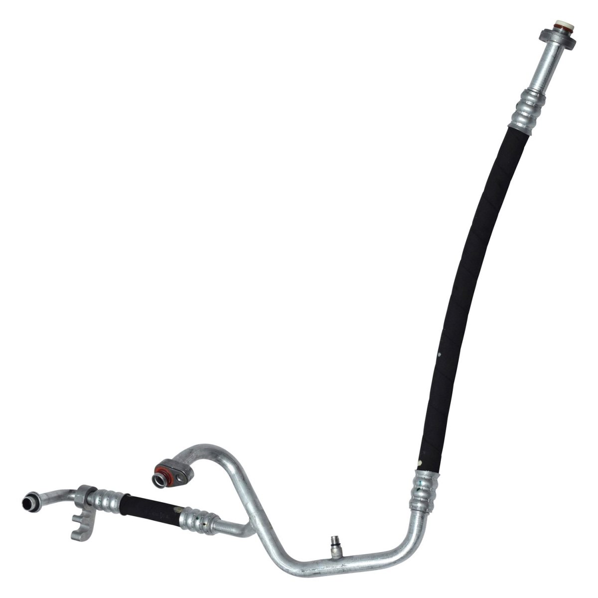 HA112459C Black & Natural Air Conditioning Discharge & Liquid Hose Assemblies for 2012-2015 Ford Focus - Aluminum & Rubber