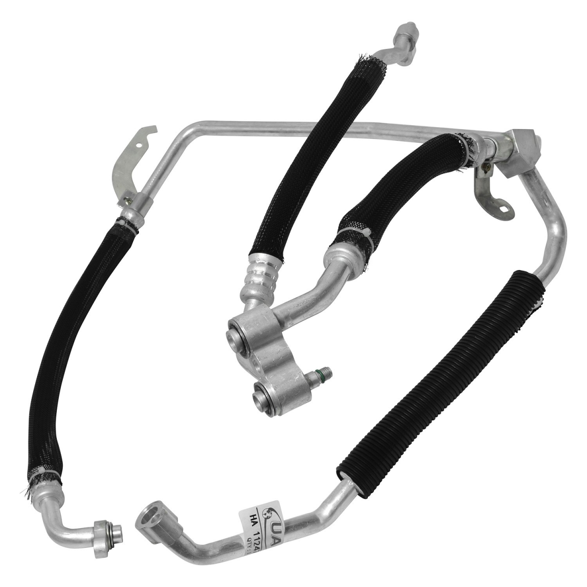HA112479C Black & Natural Air Conditioning Suction & Discharge Hose Assemblies for 2003-2004 Chevrolet Trailblazer EXT - Aluminum & Rubber