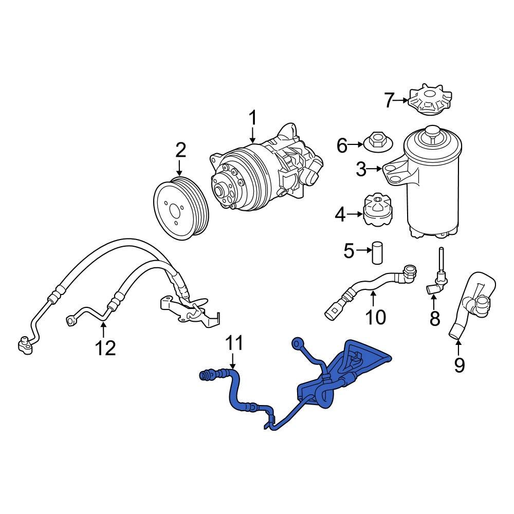 32416855260 Power Steering Return Hose Line for 2014-2018 BMW X5