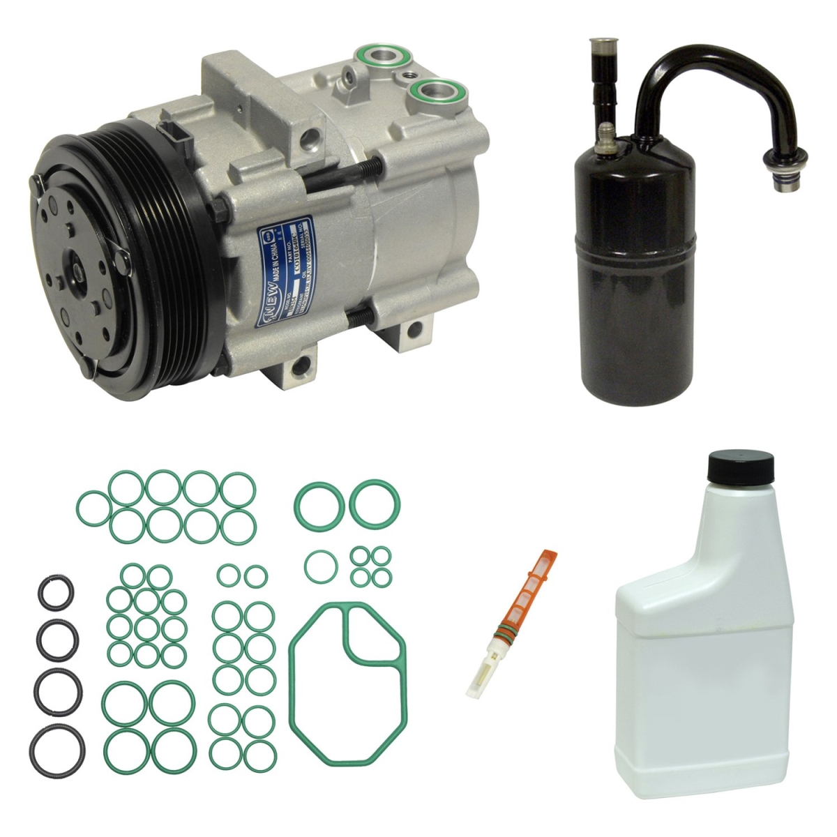 KT5896 Air Conditioners Compressor & Component Kit for 1995 Ford Contour