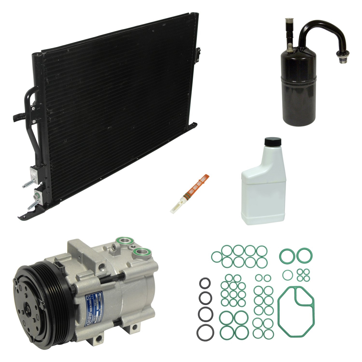 KT5896B Air Conditioners Compressor & Component Kit for 1997-1998 Ford Contour