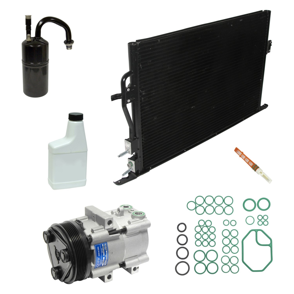 KT1518B Air Conditioners Compressor & Component Kit for 1997-1998 Ford Contour