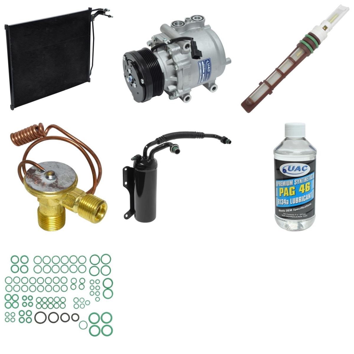 KT5901A Compressor & Component Kit for 2001 Ford E150 Econoline