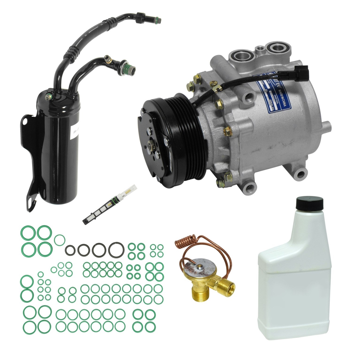 KT5913 Air Conditioners Compressor & Component Kit for 2007 Ford E-150
